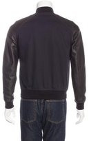 Thumbnail for your product : Sandro Leather-Trimmed Bomber Jacket