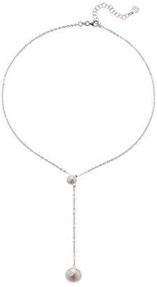 Majorica Womens Rosa 8-12MM Round Pearl Chain Pendant In Sterling Silver