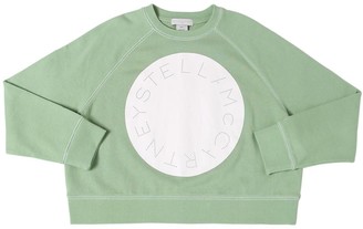 Stella McCartney Kids Logo Printed Cotton Sweatshirt