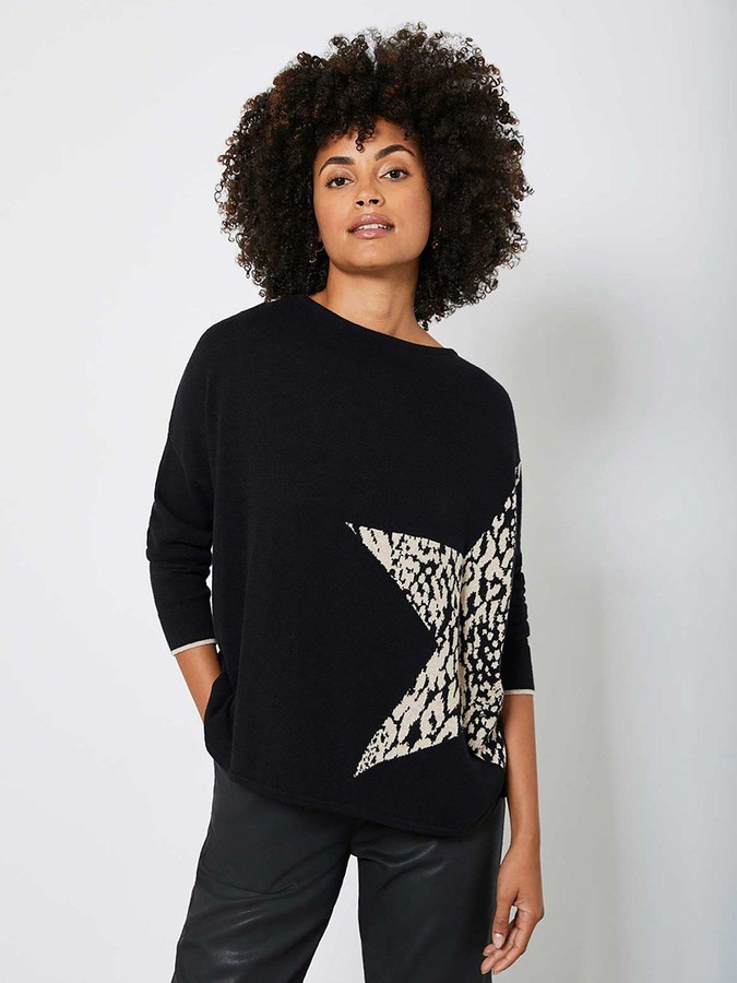 mint velvet animal star jumper