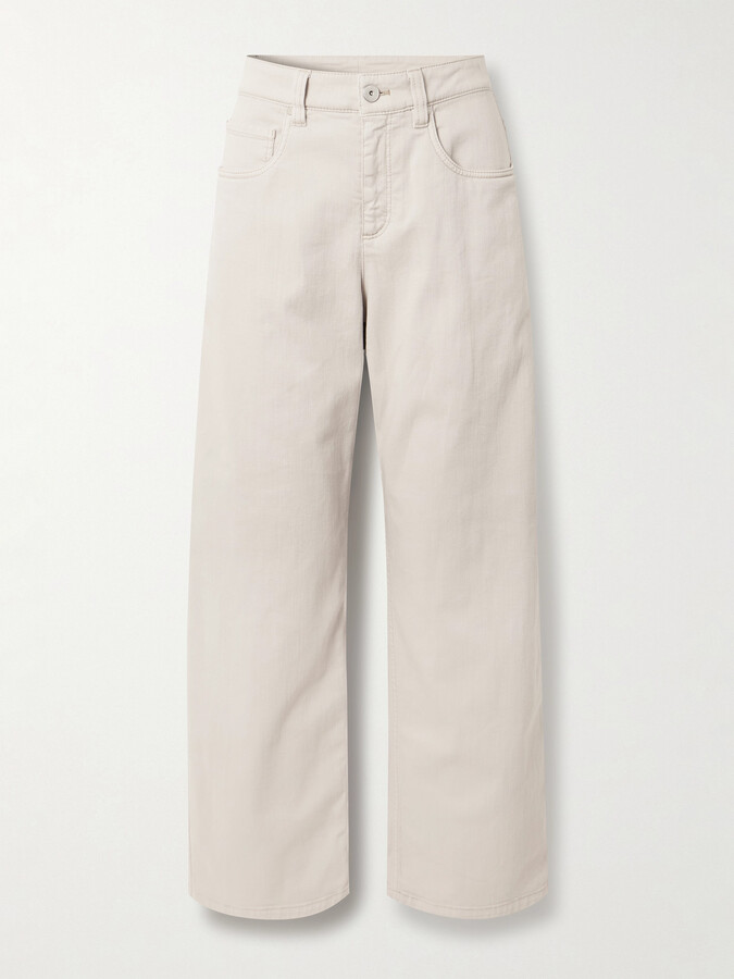Brunello Cucinelli Wide-leg Jeans - Off-white