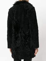 Thumbnail for your product : Drome furry detail buttoned up coat