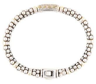Lagos Diamond Caviar Beaded Bracelet