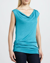 Thumbnail for your product : Three Dots Asymmetric Draped Top