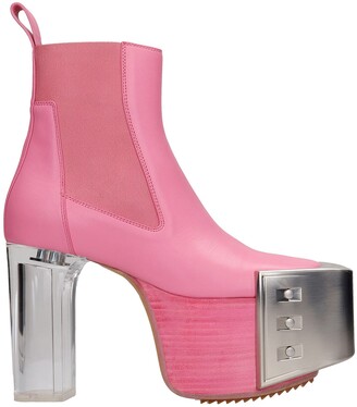 Pink Leather Boots | Shop the world’s largest collection of fashion ...