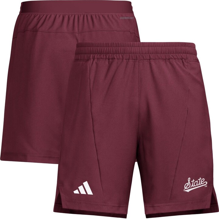 Adidas Men's Maroon Mississippi State Bulldogs Program Woven Training Shorts