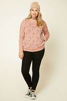 Thumbnail for your product : Forever 21 FOREVER 21+ Plus Size Moon Sweatshirt
