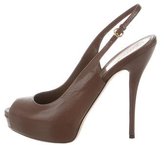 Thumbnail for your product : Gucci Platform Slingback Pumps