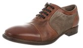 Thumbnail for your product : John Varvatos Leather Cap-Toe Derby Shoes