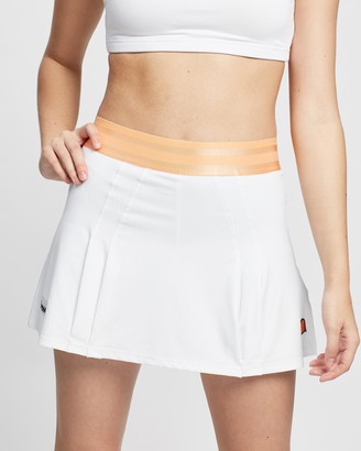 Ellesse Women's White Skorts - Cali Tennis Skort - Size 12 at The Iconic