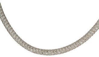Doris Panos 18K Netted White Topaz Collar Necklace