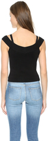 Thumbnail for your product : Milly Off the Shoulder Crop Top