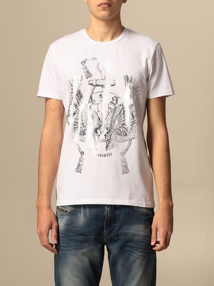 Paciotti 4Us T-shirt Cotton T-shirt With Big Print - ShopStyle