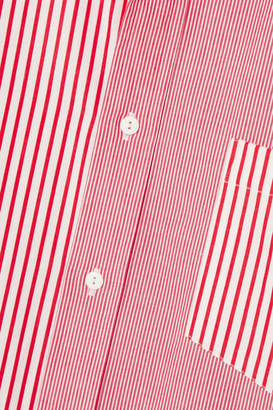 Solid & Striped Re/done Striped Cotton-poplin Shirt - Red