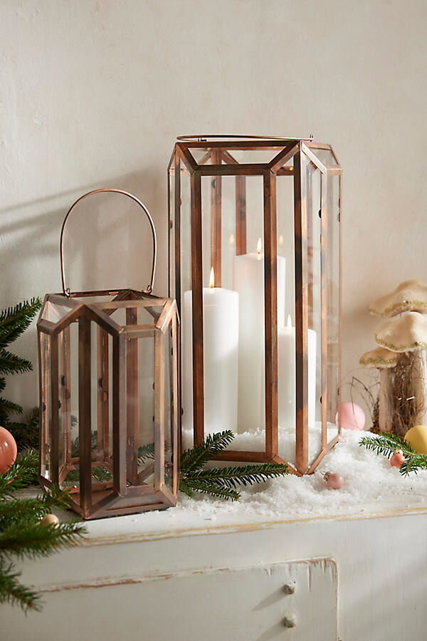 Faceted Copper Lantern
