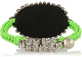 Thumbnail for your product : Shourouk Baraka cord and crystal bracelet