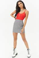 Thumbnail for your product : Forever 21 Linen Gingham Mini Skirt