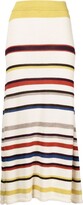 Striped Knit Midi Skirt 