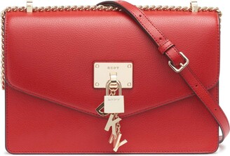 Dkny Rita Faux-Leather Crossbody Bag - Red