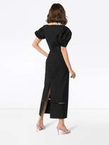 Thumbnail for your product : KHAITE Allison puff-sleeve midi dress