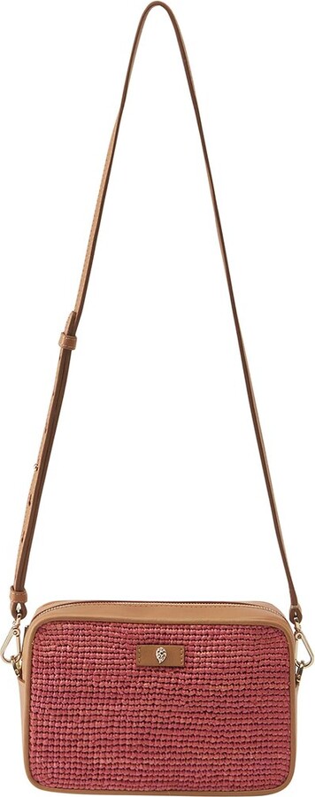 Helen Kaminski Lucella Raffia & Leather Crossbody - ShopStyle