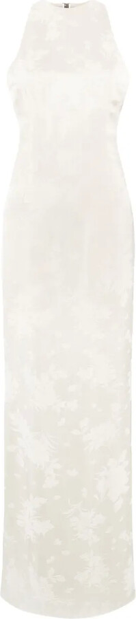 PARIS GEORGIA Maxine floral jacquard maxi dress