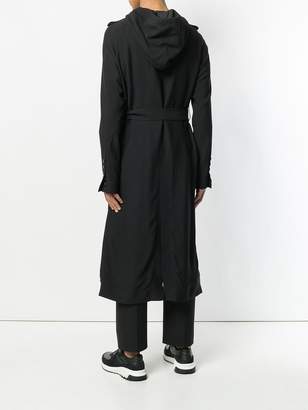 Rick Owens hooded trench coat