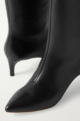 Loeffler Randall Gloria Leather Knee Boots - Black