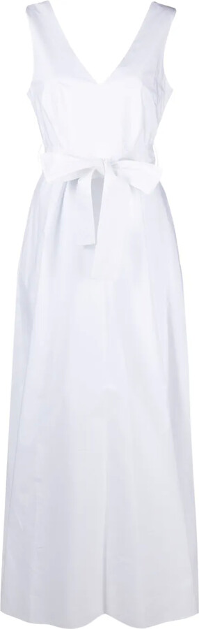 P.A.R.O.S.H. V-neck flared maxi dress