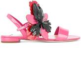 Miu Miu flower appliqué sandals 