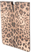 Thumbnail for your product : Dolce & Gabbana Leopard Print iPad Case