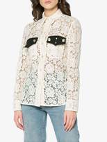 Thumbnail for your product : Calvin Klein lace long sleeve shirt