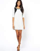 Thumbnail for your product : Paper Dolls Shift Dress with Embellished Neck