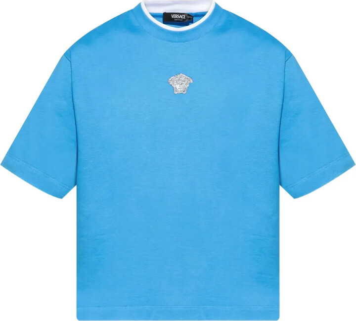 Versace Medusa-embroidered T-shirt
