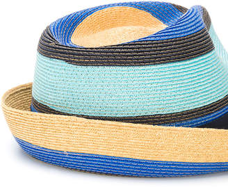 Etro striped fedora hat