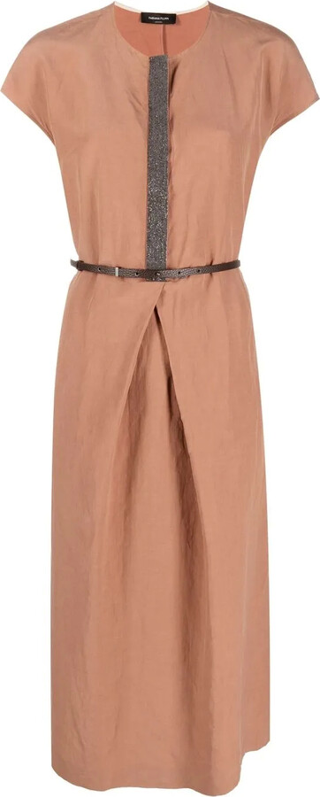 Fabiana Filippi Bead-Embellished Midi Dress