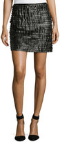 Thumbnail for your product : Max Studio Tiered Faux-Leather Skirt, Black