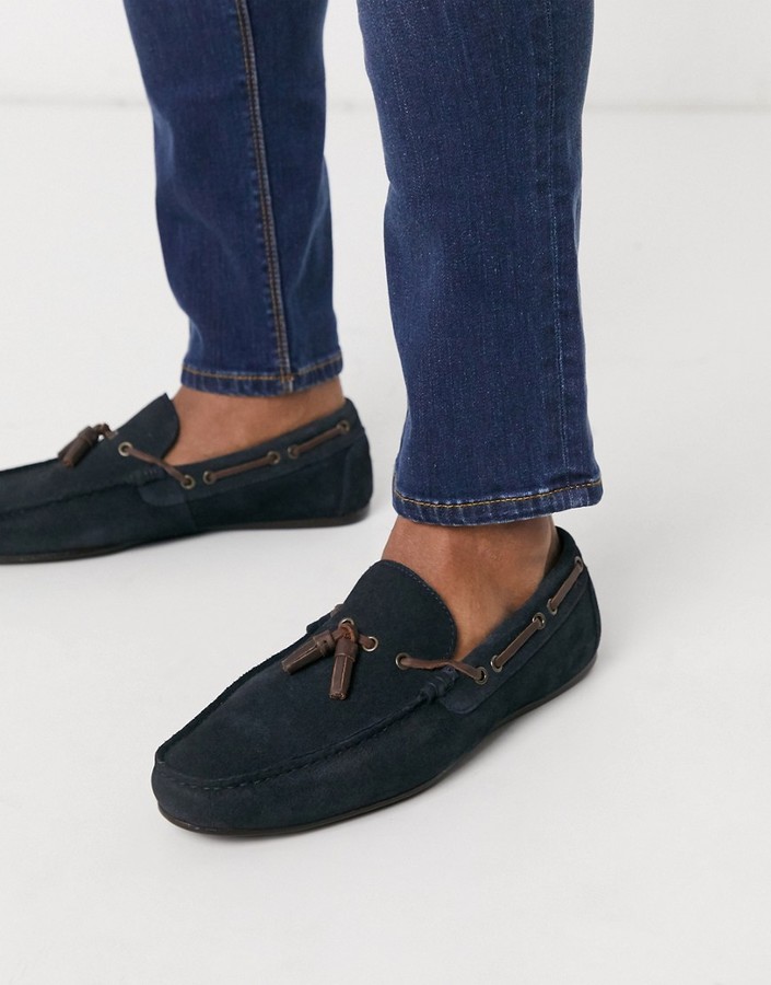 navy suede shoes