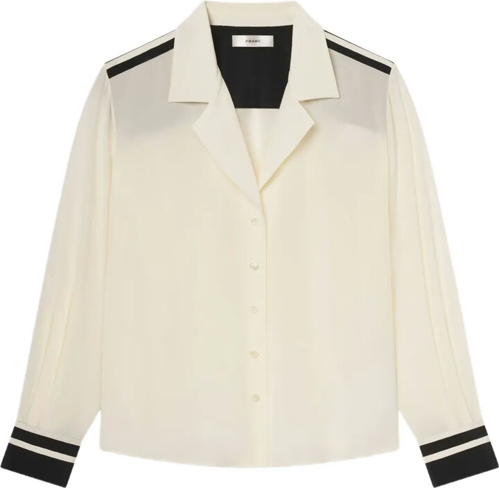 Frame Silk Pajama Shirt
