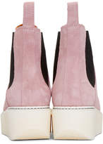 Thumbnail for your product : Flamingos SSENSE Exclusive Pink Suede Gibus Platform Boots
