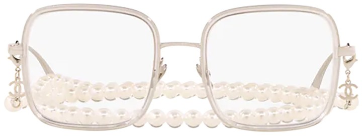 chanel square frame glasses