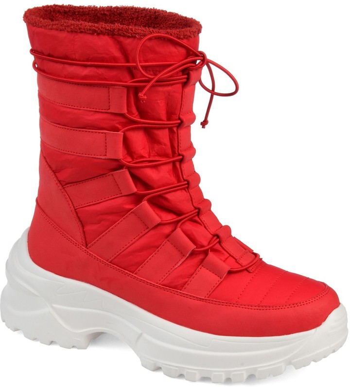 winter boots red
