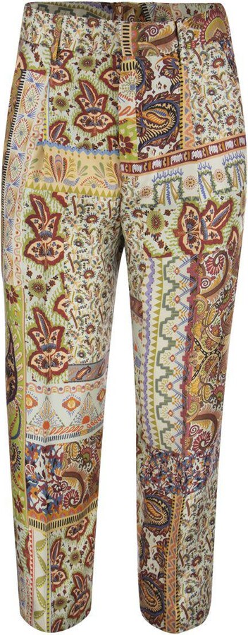 Floral Patchwork Pants