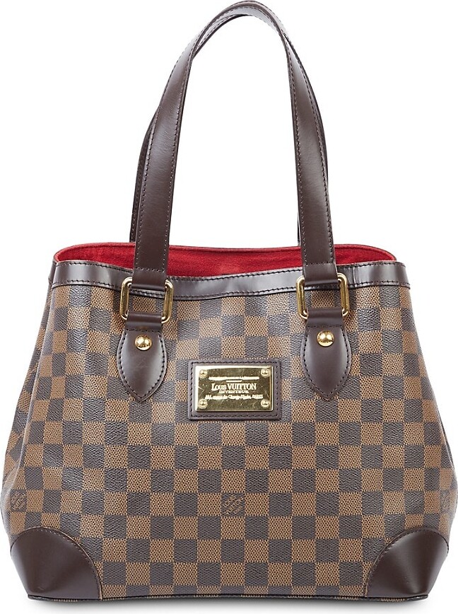 Authentic Louis Vuitton Damier Ebene Canvas Hyde Park Tote Bag with Strap –  Italy Station