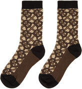 Thumbnail for your product : Burberry Brown Monogram Socks