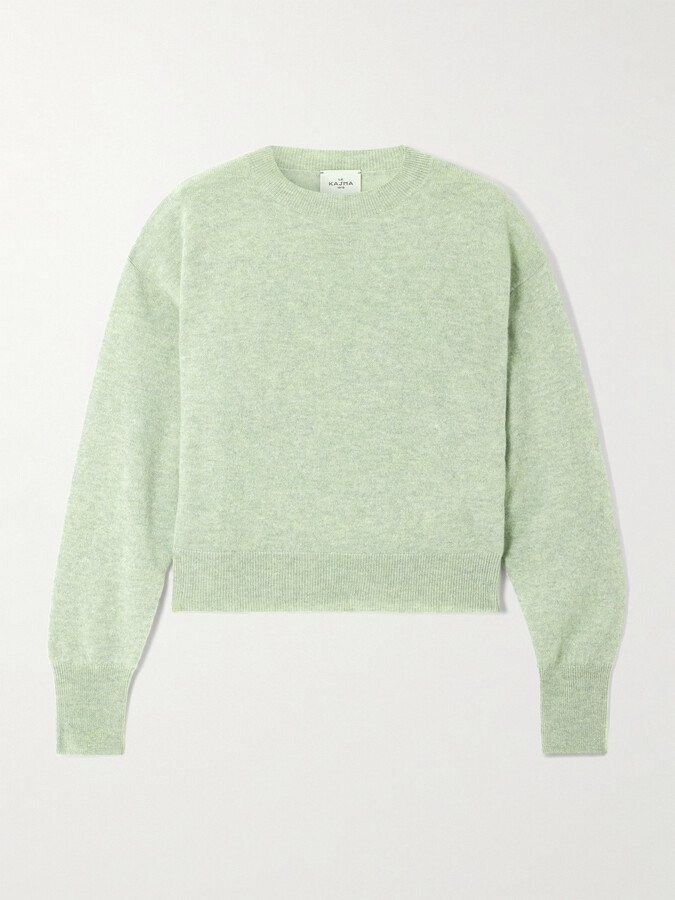 Le Kasha Menorca Mélange Organic Cashmere Sweater - Green