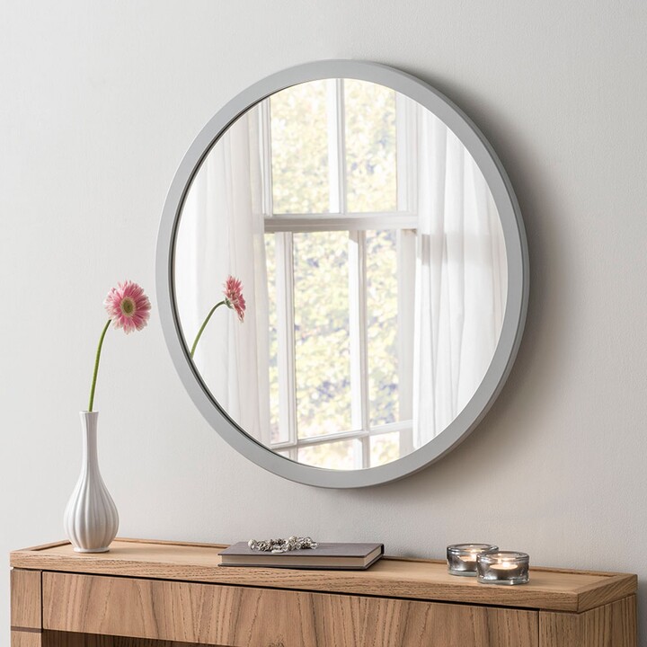 Dunelm Yearn Classic Circle Light Grey Mirror Grey ShopStyle