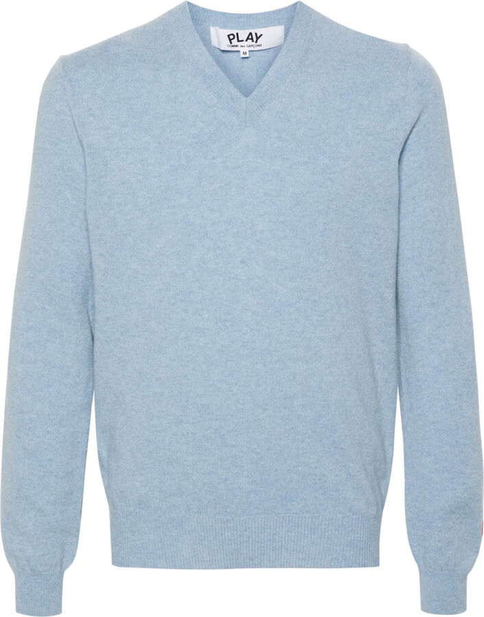 Comme des Garçons PLAY Logo-Appliqué Wool Jumper