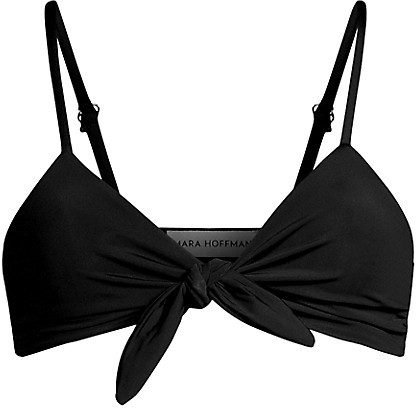 black tie front swimsuit