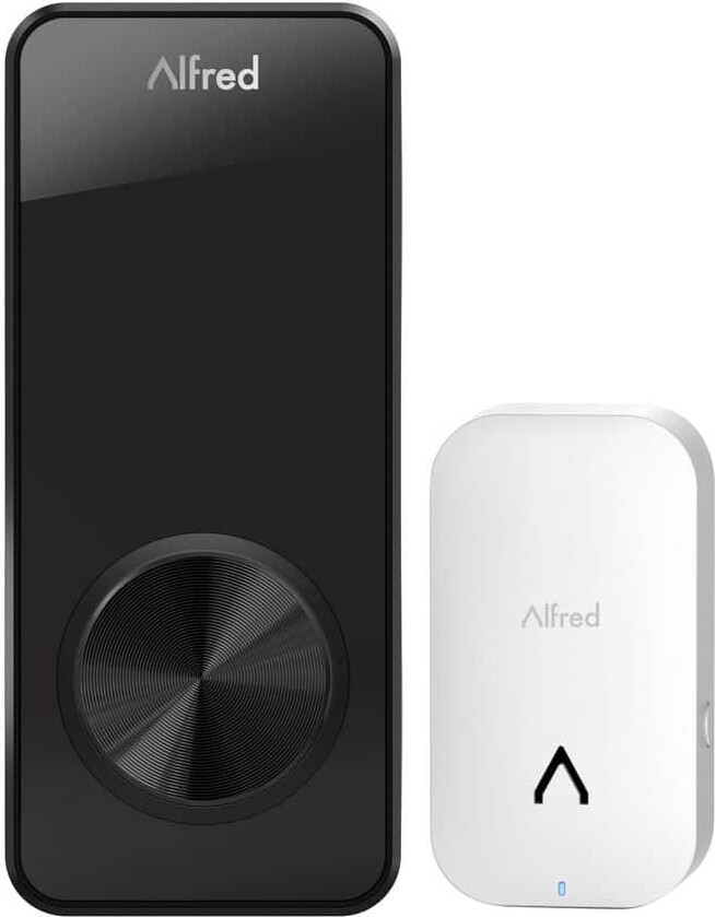Alfred DB1S Combo-Smart Deadbolt W/Key + Wifi Bridge V2-Black